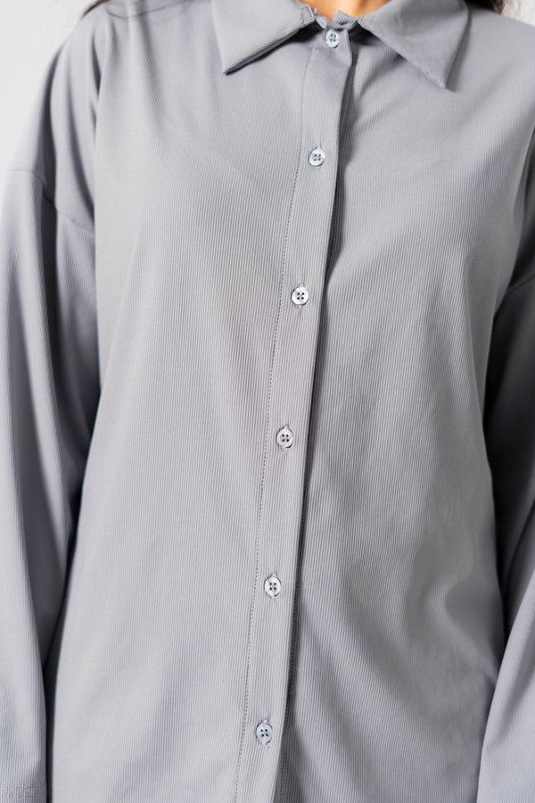 Elo East West Women's Knitted Shirt Grey