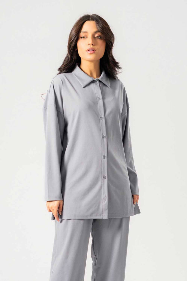 elo East West Women's Knitted Shirt Grey