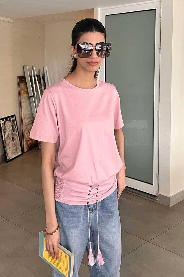 elo East West Women's Knitted Top Pink