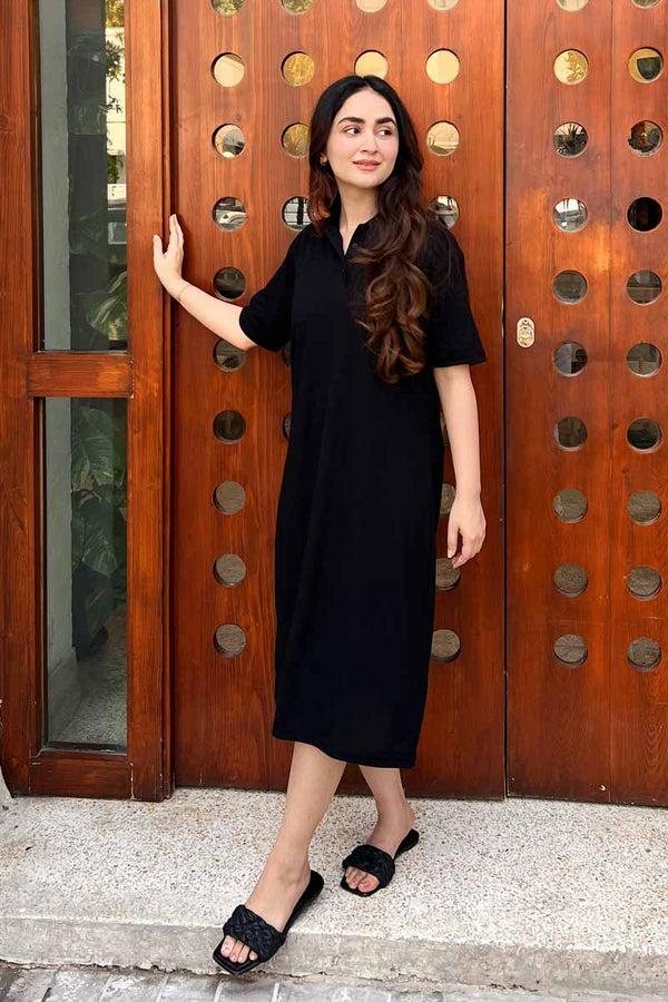 Elo East West Women's Midi Polo Dress Powder Pink