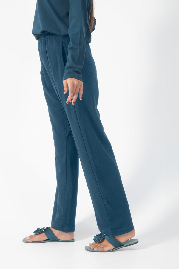 elo EAST WEST Women's Pintuck Trousers Teal