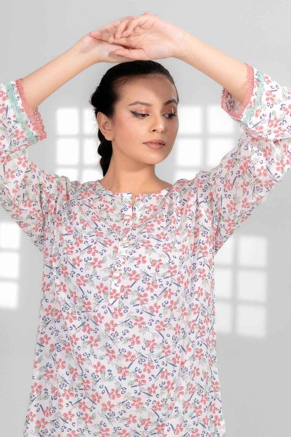 Elo East West Women’s Printed 2 Pcs Stitched Suit