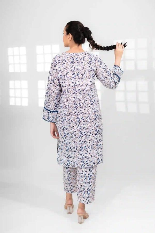 Elo East West Women’s Printed 2 Pcs Stitched Suit