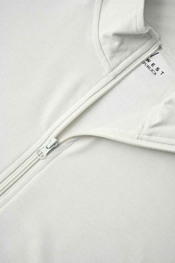 Elo East West Women's Terry Quarter Zipper Black