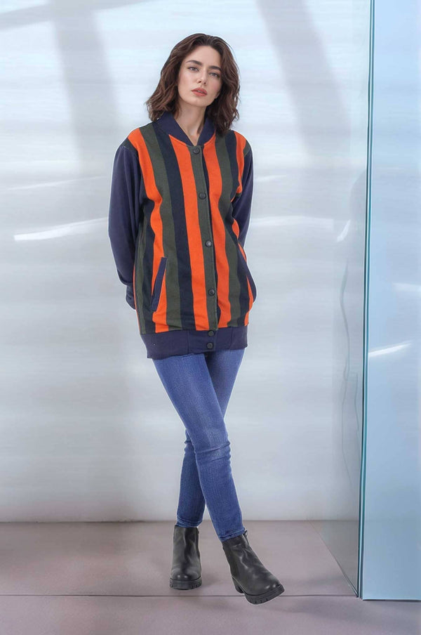 Elo East West Women's Varsity Jacket Navy