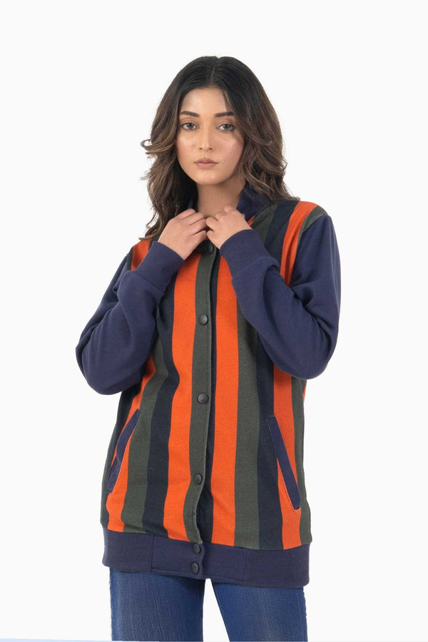 elo East West Women's Varsity Jacket Navy