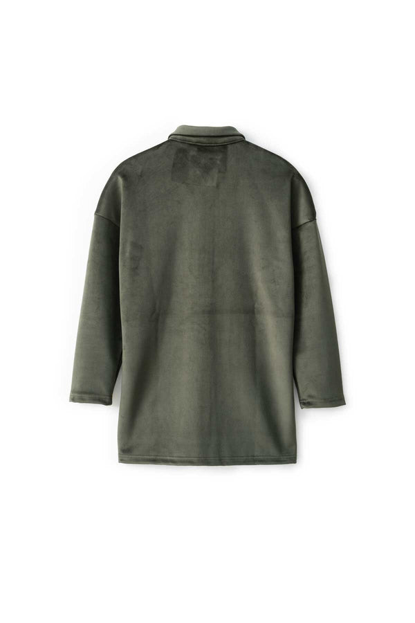 Elo East West Women's Velvet Co-Ord Set Dark Olive