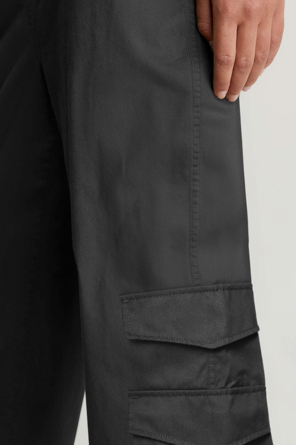 Elo East West Women’s Wide Leg Cargo Pants Black