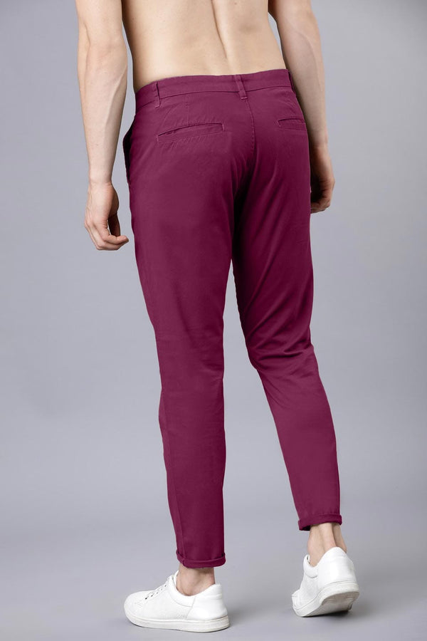 Elo Elite Edge Men's Slim Fit Chino Pants Magenta