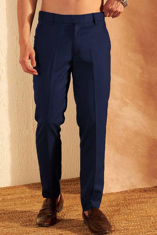 Elo Espada Men's Slim Fit Dress Pants Beige