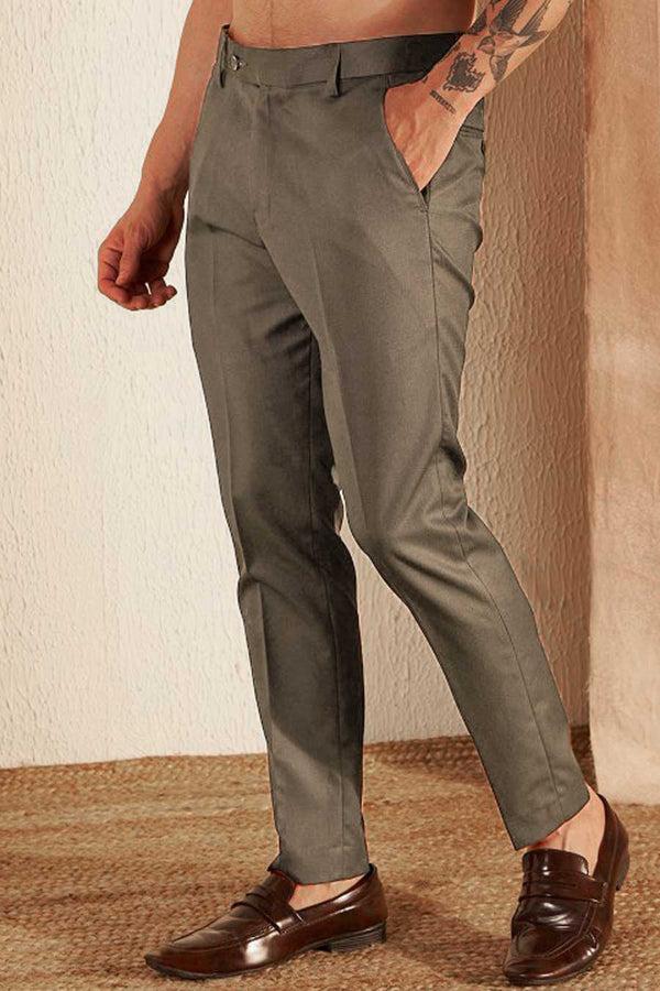 elo Espada Men's Slim Fit Dress Pants Beige
