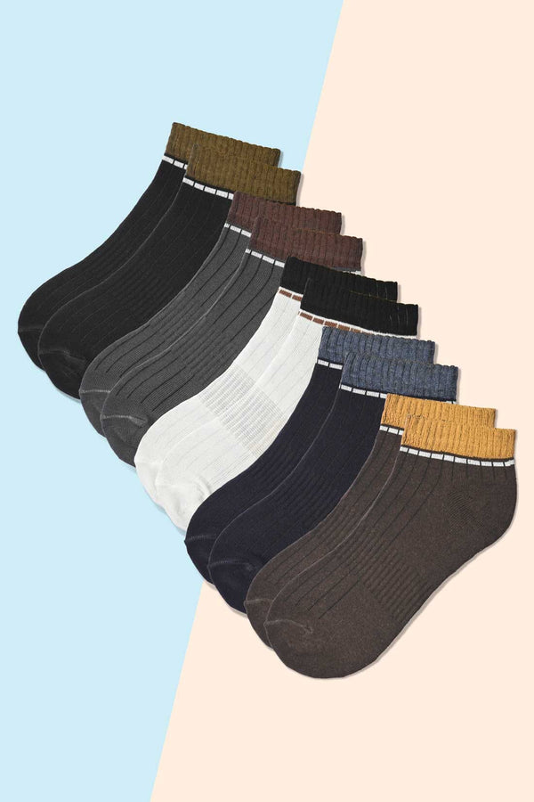 Elo Eternity Men's Ankle Socks - Pack Of 5