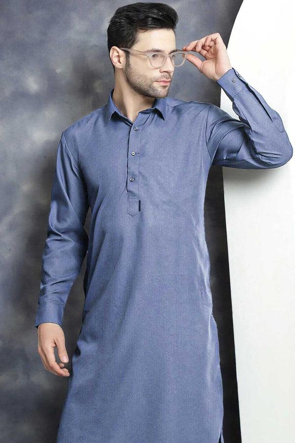 Elo Eternity Men's Stitched Kameez Shalwar Brown