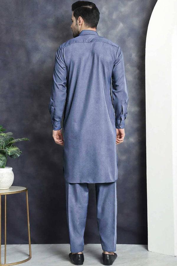 Elo Eternity Men's Stitched Kameez Shalwar Brown