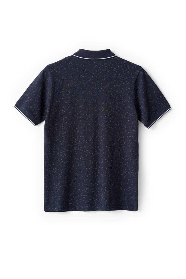 Elo Eternity Premium Men's Speckle Polo Shirt Navy