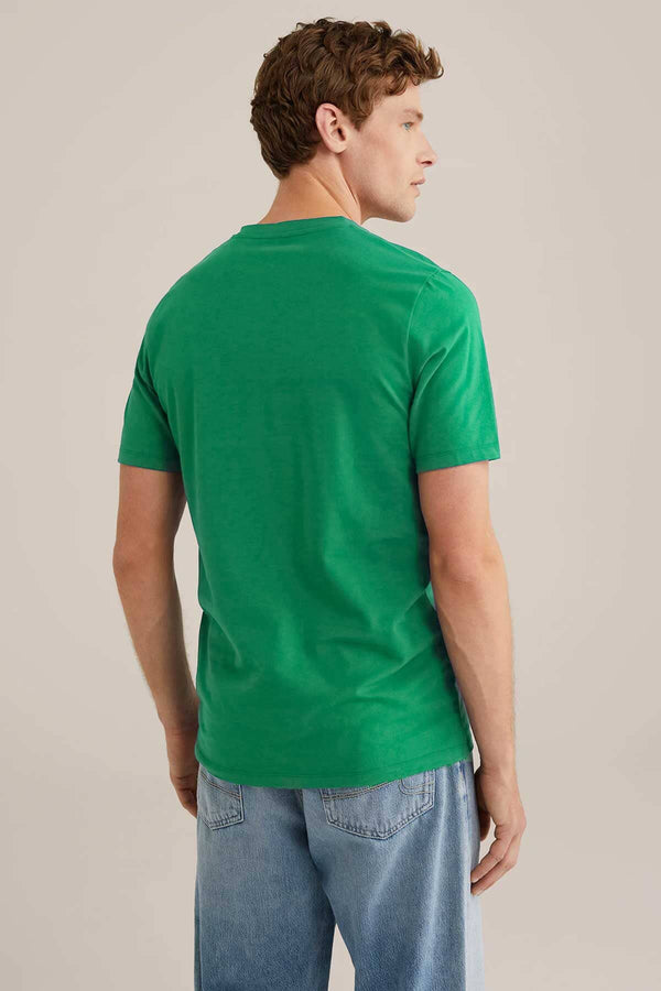 Elo Eternity Premium Men's V-Neck Tee Shirt Green