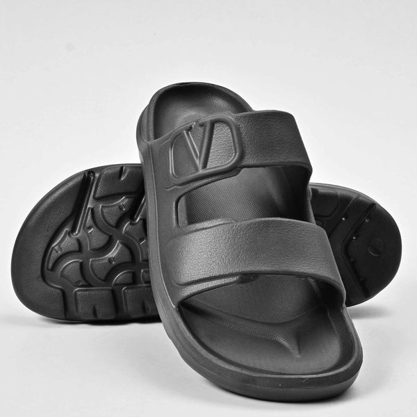 elo EVR Men's Comfort Modern Slides Black