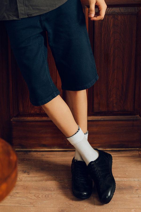 Elo F&F Men's Clervaux Classic Denim Shorts Navy