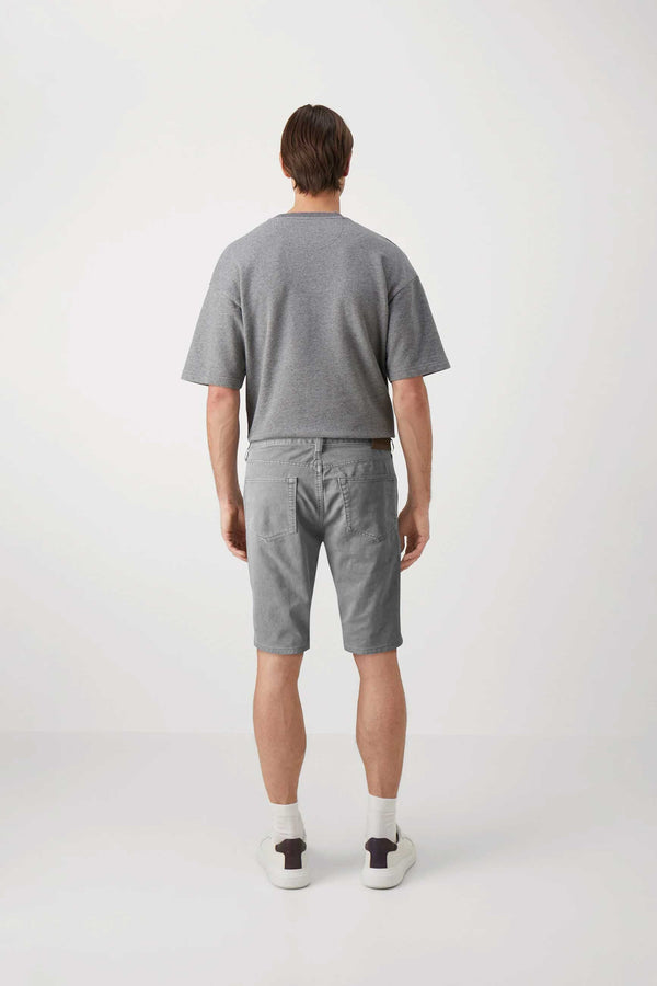 Elo F&F Men's Fischbach Classic Denim Shorts Grey