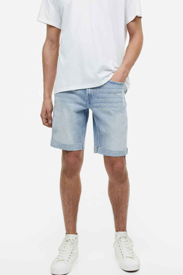 elo F&F Men's Limeira Denim Shorts Light Sky