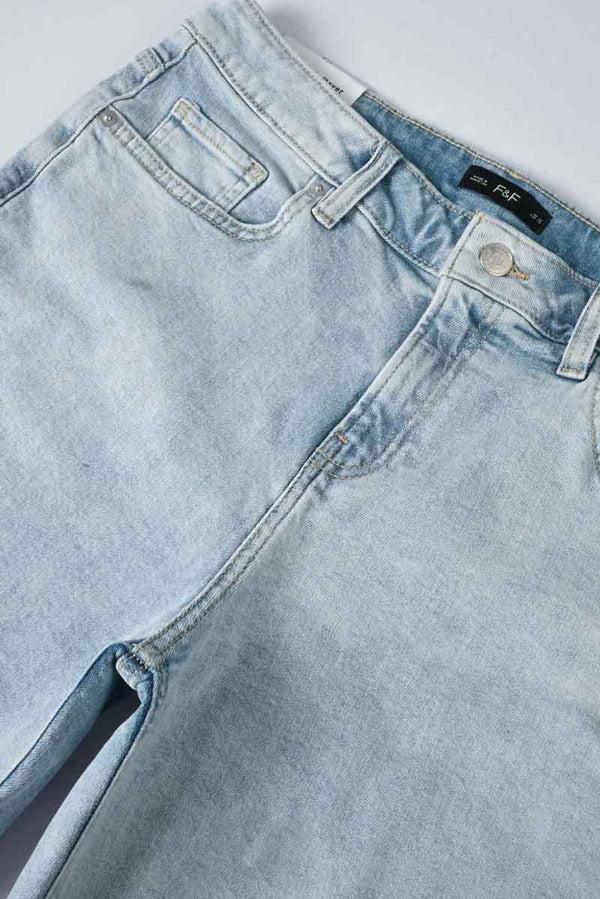 Elo F&F Men's Manaus Denim Shorts Light Blue