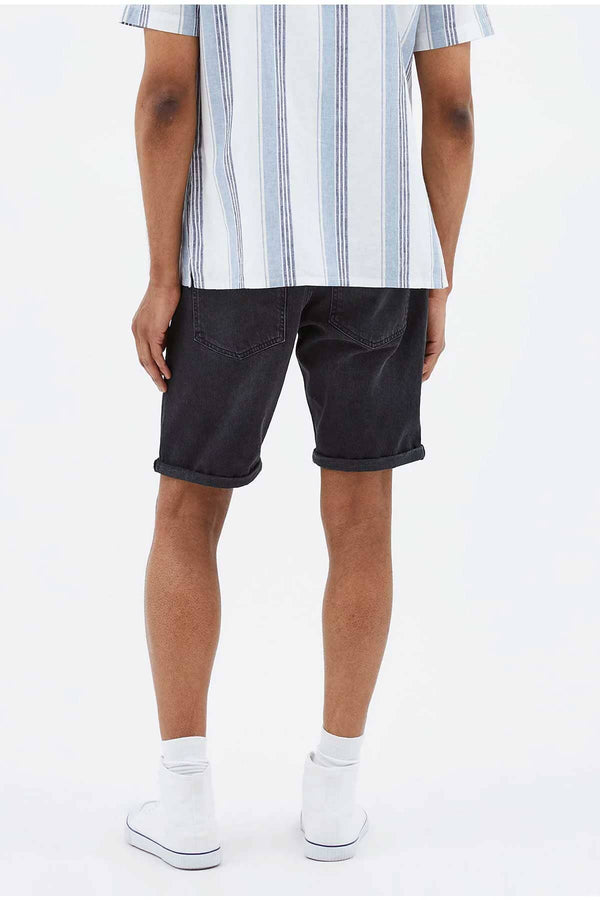 Elo F&F Men's Mersch Classic Denim Shorts Black