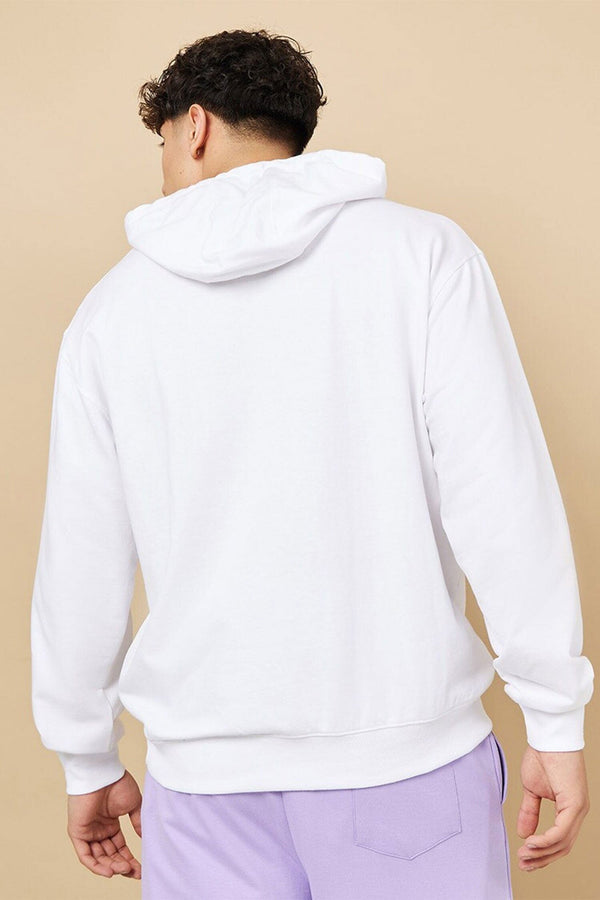 Elo F21 Men's Terry Pullover Hoodie Off White