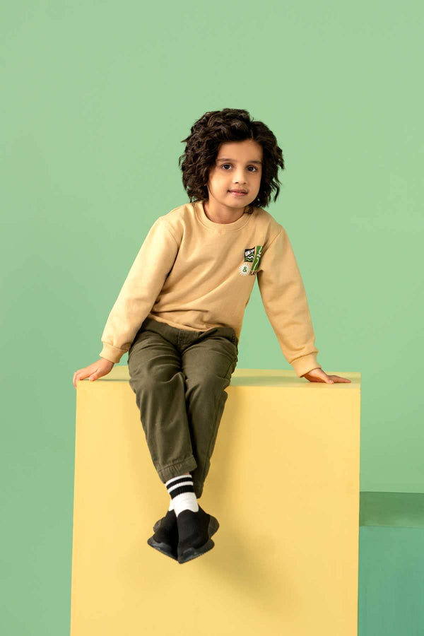 Elo Fashion Classic Boy's Jogger Pants Olive