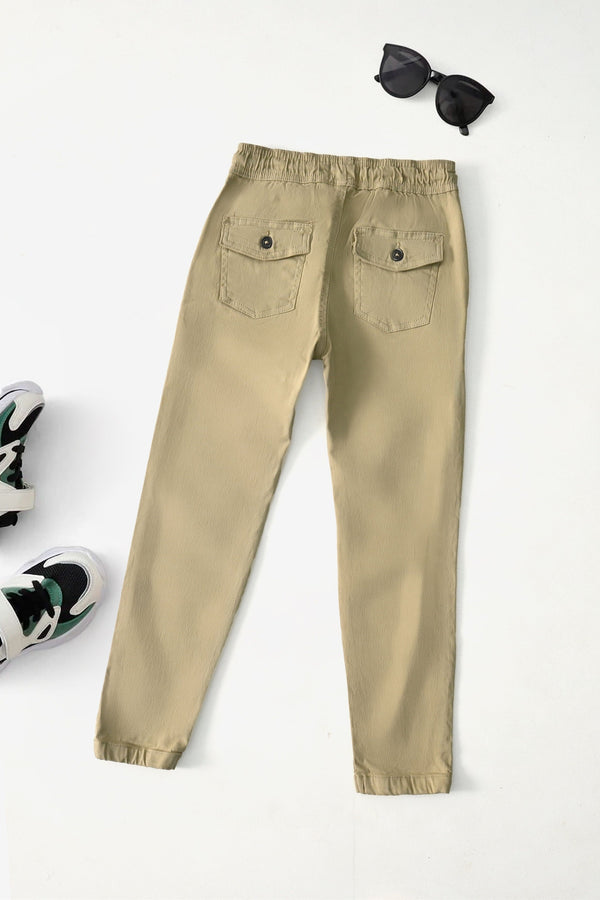 Elo Fashion Classic Boy's Jogger Pants Olive