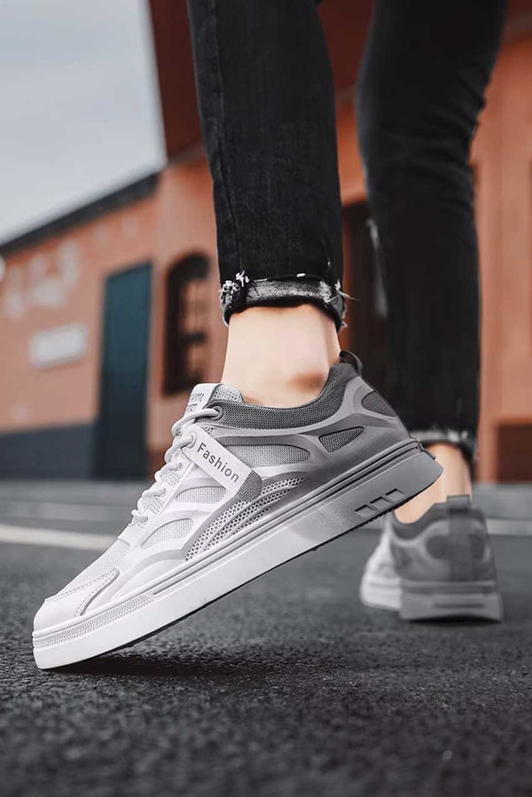 Elo Fashion Men's Gradient Sneakers White & Green