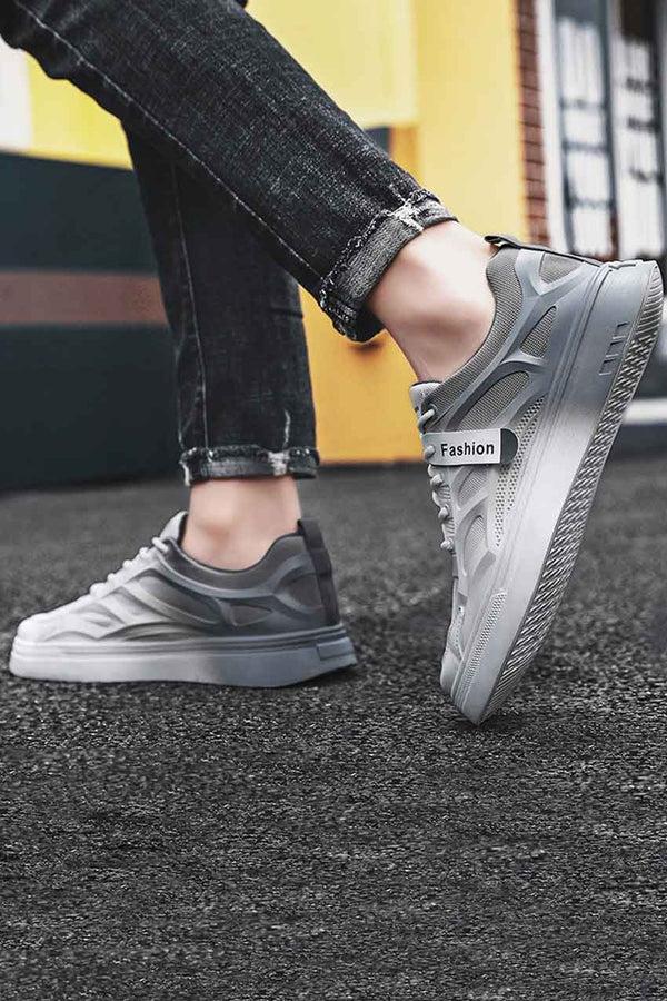 Elo Fashion Men's Gradient Sneakers White & Green