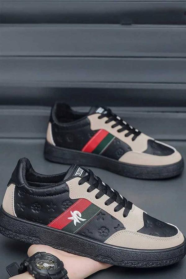 Elo Fashion Men's Low-Top Sneakers Black