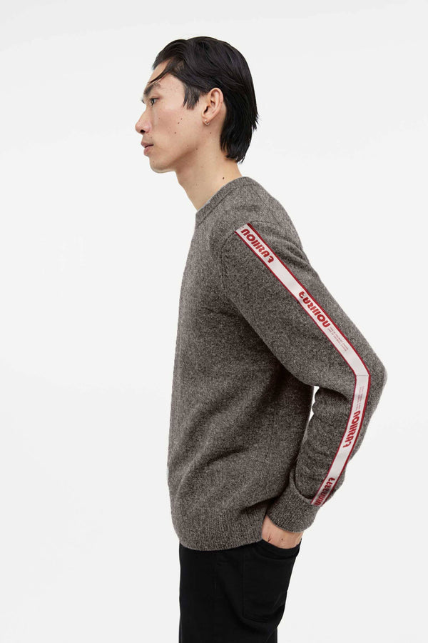 Elo Fashion Men's Raglan Sleeve Sweater Mud