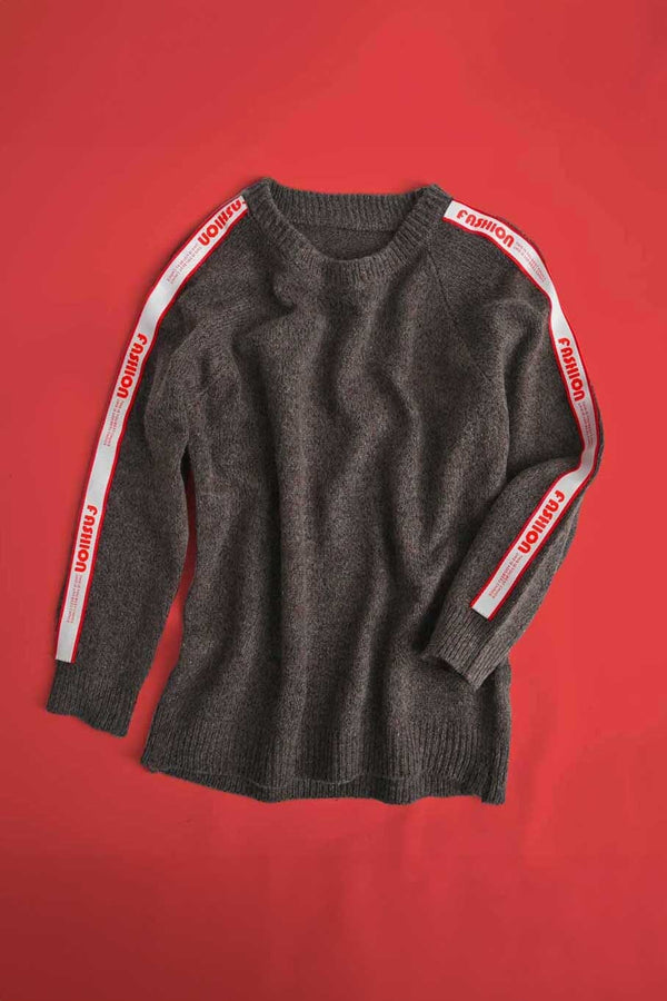 Elo Fashion Men's Raglan Sleeve Sweater Mud