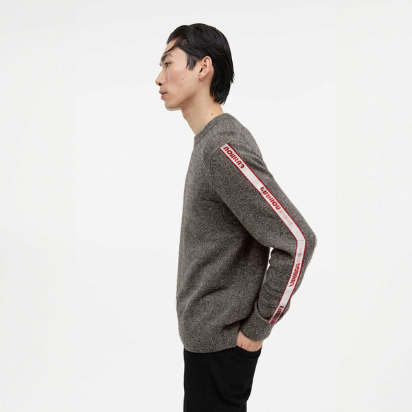 elo Fashion Men's Raglan Sleeve Sweater Mud