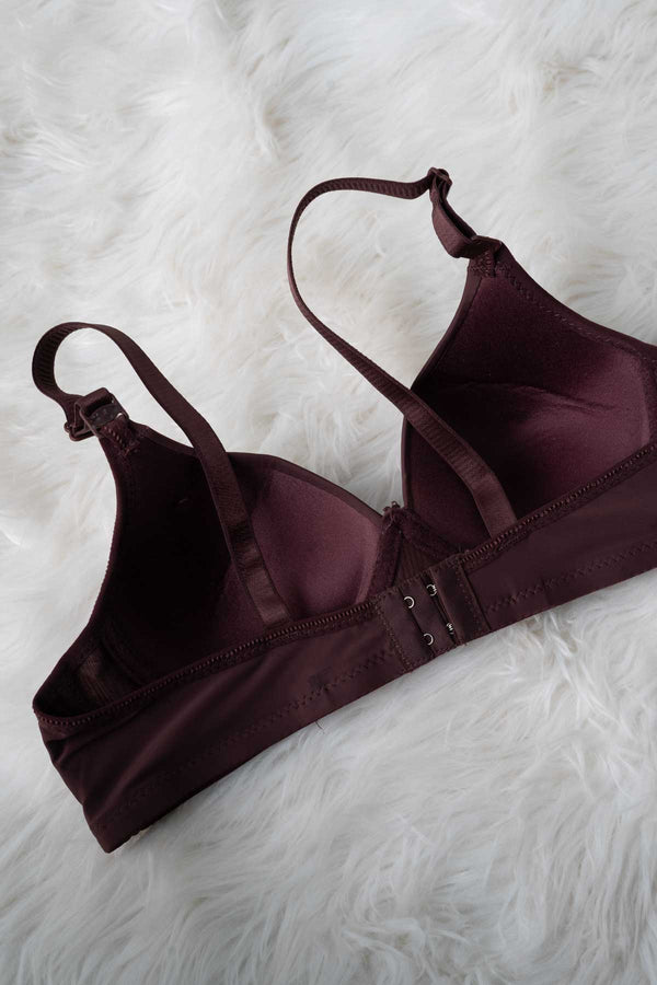 Elo Fashion Women's Foam Padded Bra Black