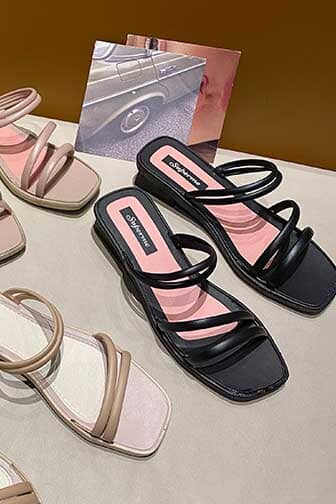 Elo Fashion Women's Low Heels Rubber Chappal Pink