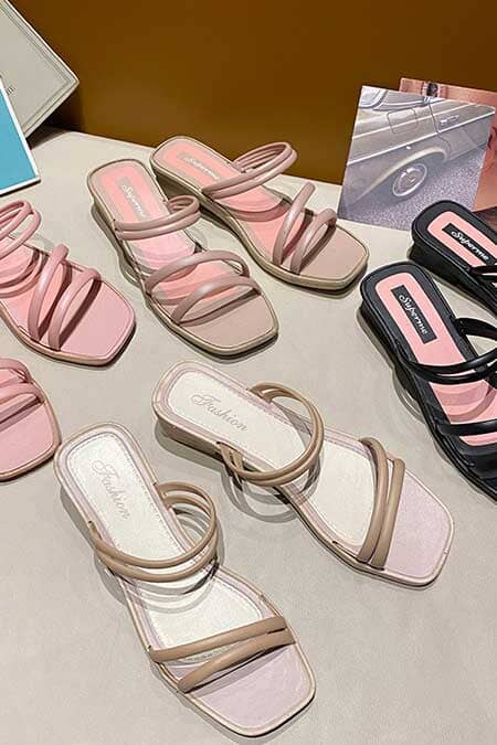 Elo Fashion Women's Low Heels Rubber Chappal Pink