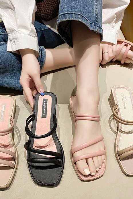 elo Fashion Women's Low Heels Rubber Chappal Pink