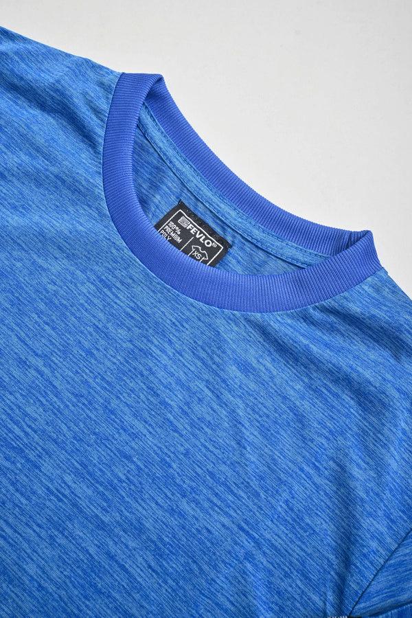 Elo Fevlo Men's Activewear Classic Tee Shirt Blue