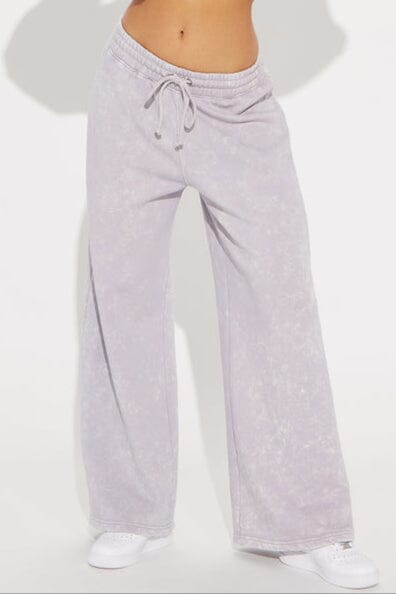 elo FN Women's Acid Wash Wide Leg Trouser Levander