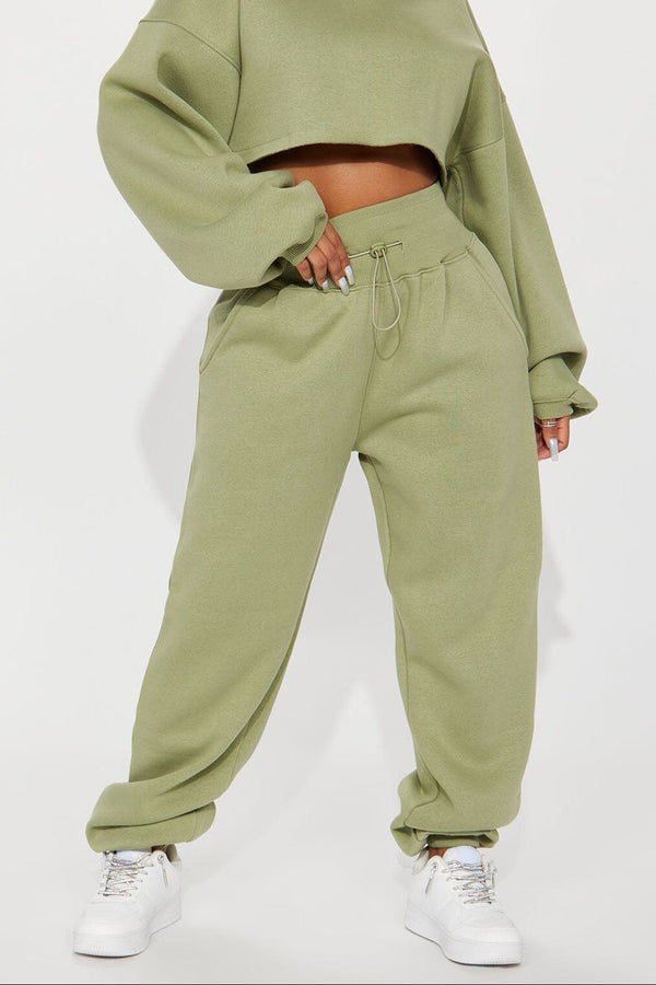elo FN Women's Fleece Jogger Pants Mint Green
