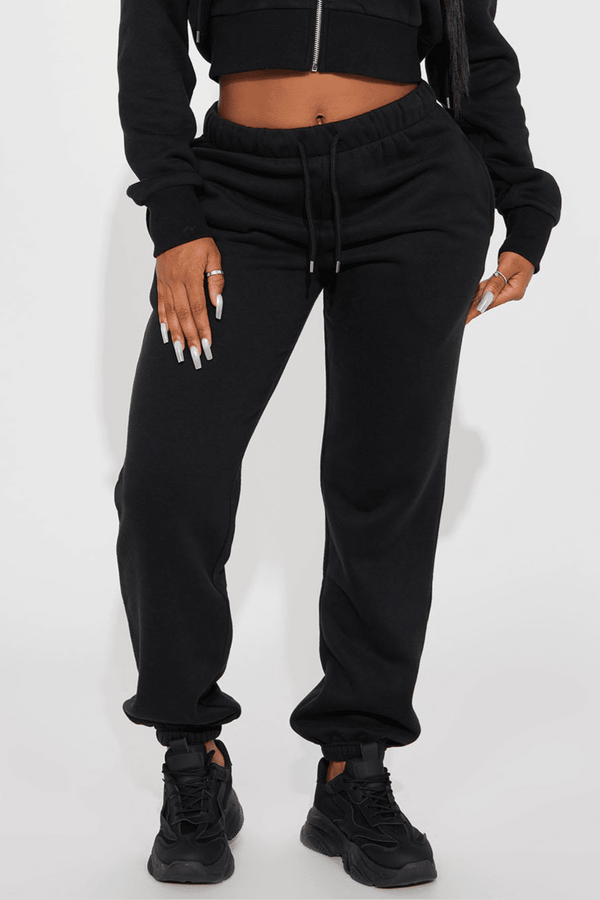 elo FN Women's Ruched Bottom Trousers Black