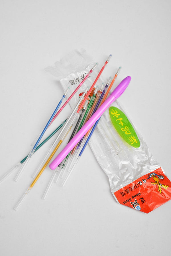 Elo Fun Writing Kid's Glitter Ball Points Purple