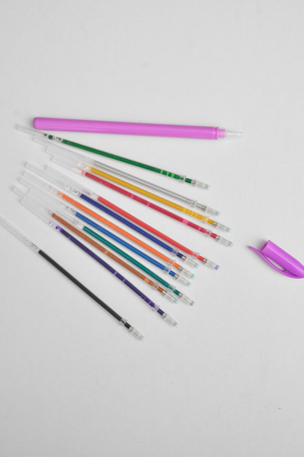 elo Fun Writing Kid's Glitter Ball Points Purple