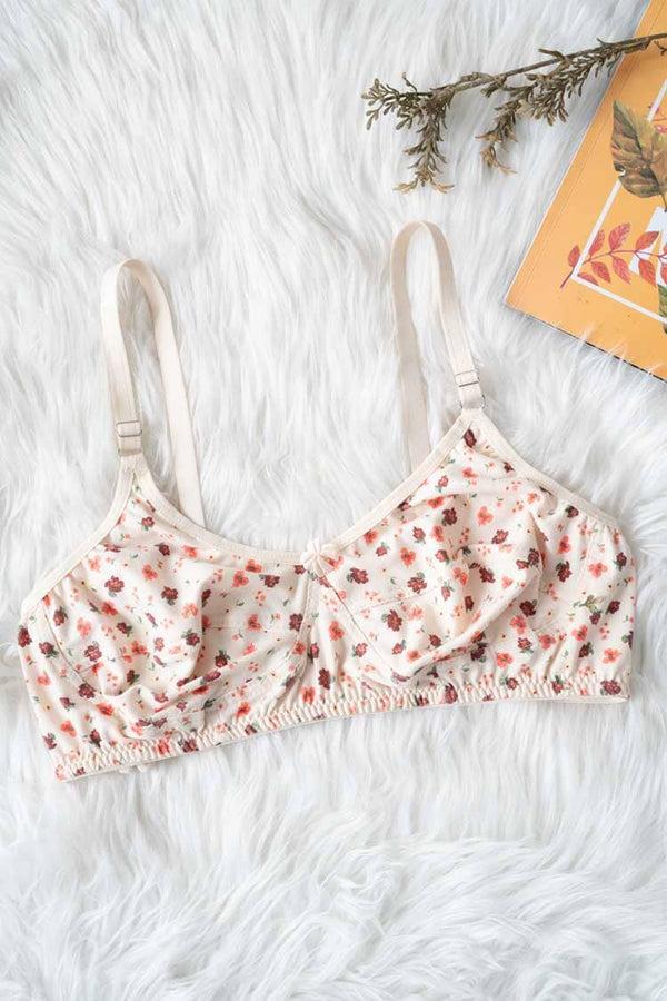 elo Galaxy Women's Floral Stretchable Bra Skin