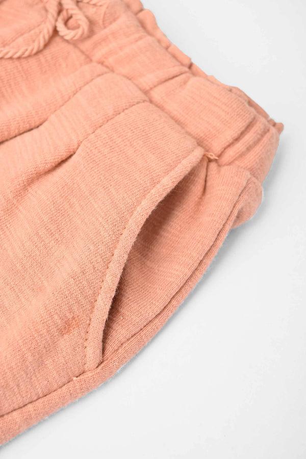 Elo Genuine ZR Baby Girls Terry Trousers Peach