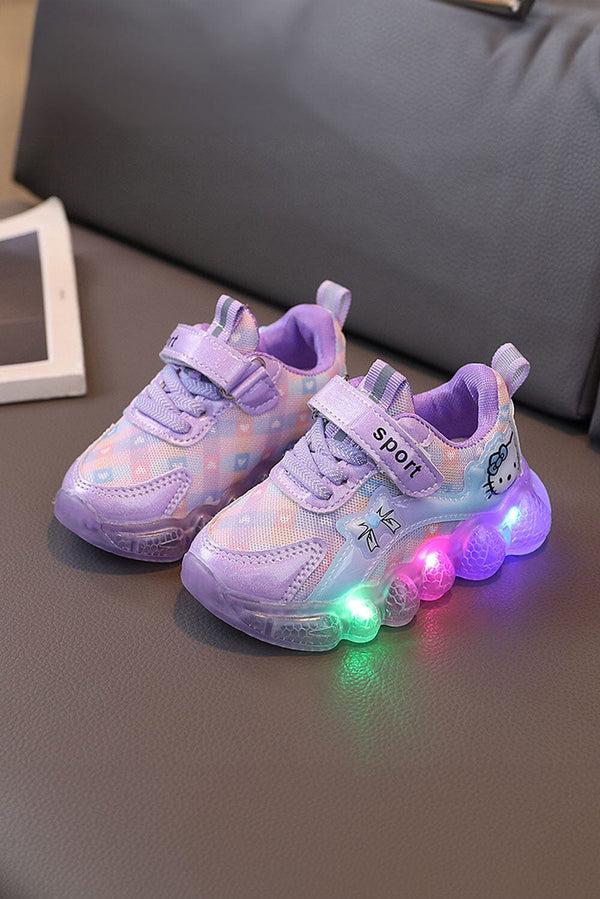 elo Girl's LED Light-Up Sneakers Purple