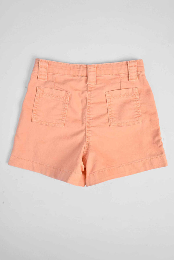 Elo Girl's Solid Denim Shorts Lavender