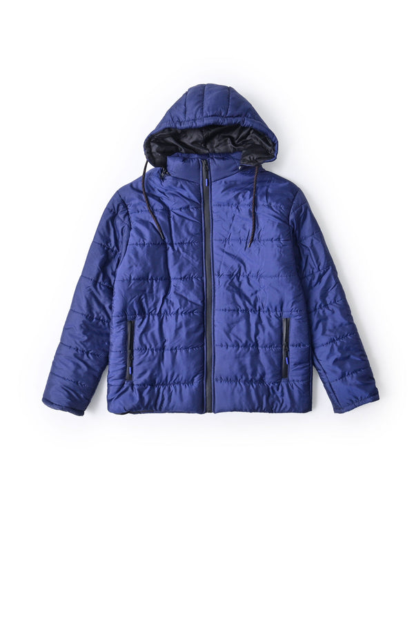elo GN Men's Detachable Hood Puffer Jacket Navy